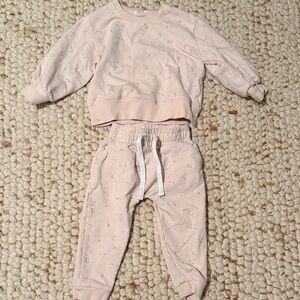 Jamie Kay Pink Floral Sweatshirt and Jogger Set